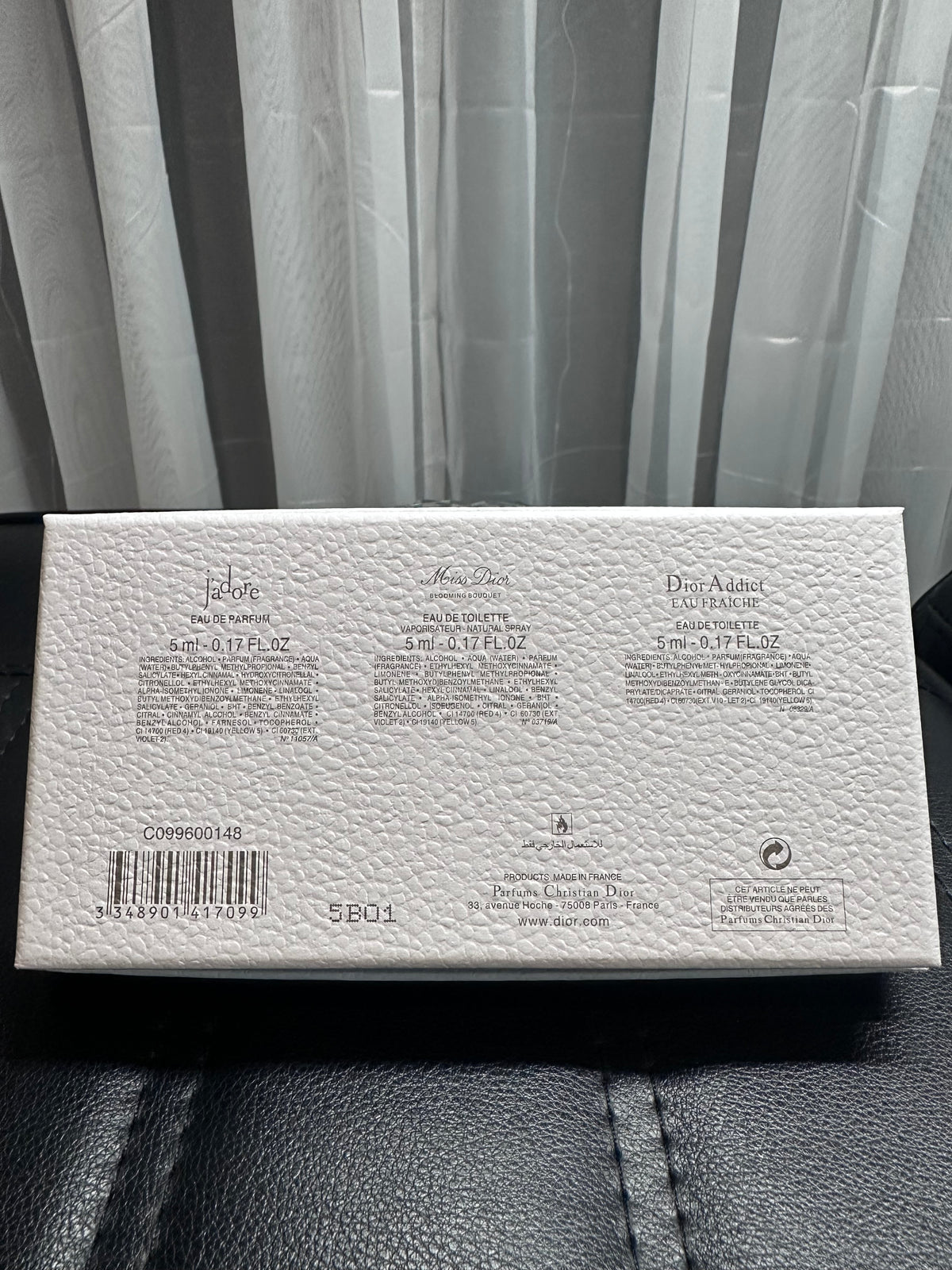 Dior 3 piece gift set