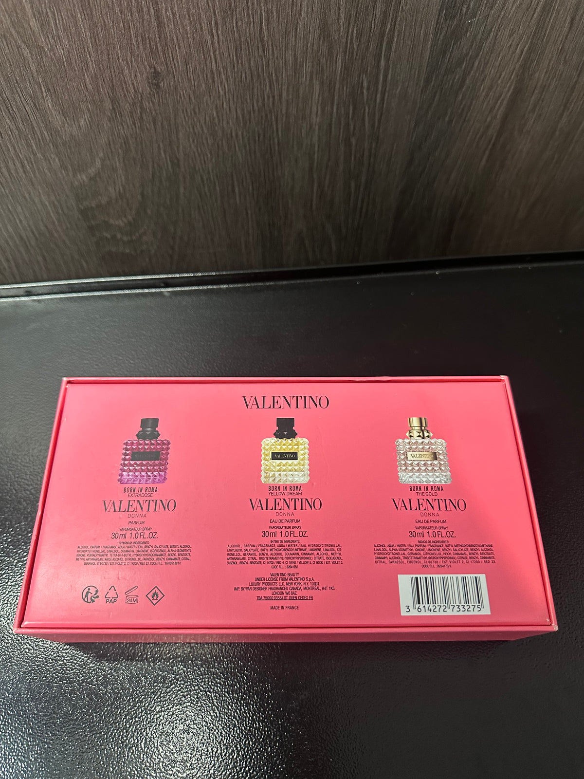 Valentino 3 piece gift set