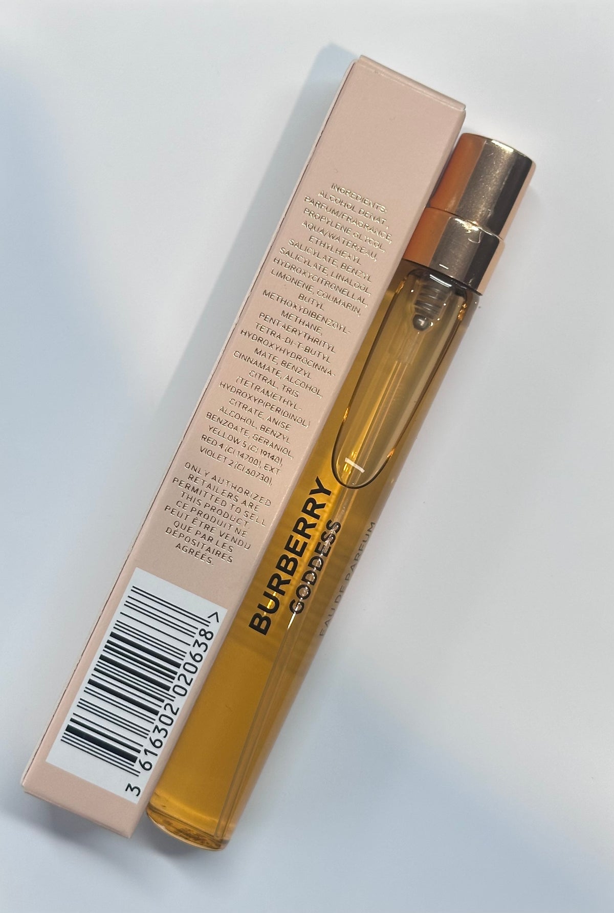 Mini perfume - BURBERRY GODDESS 10ml spray bottle