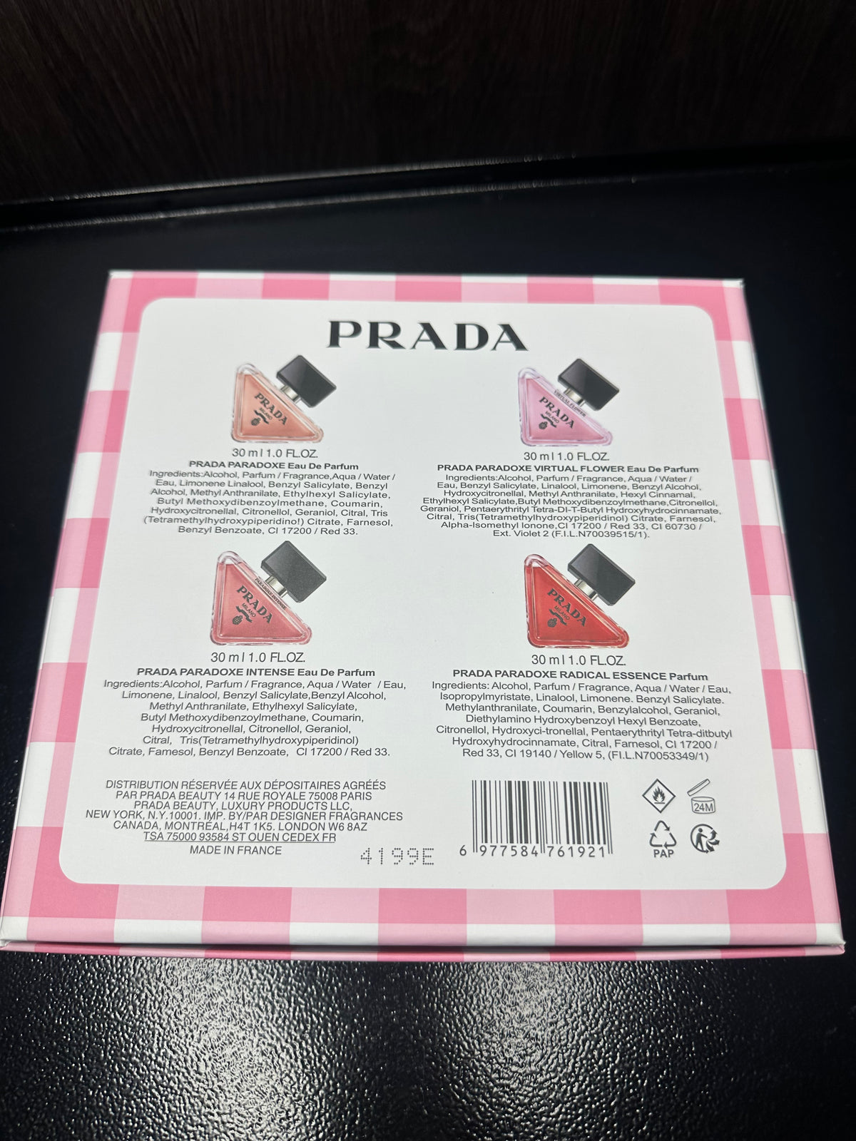Prada 4x 30ml Gift Set