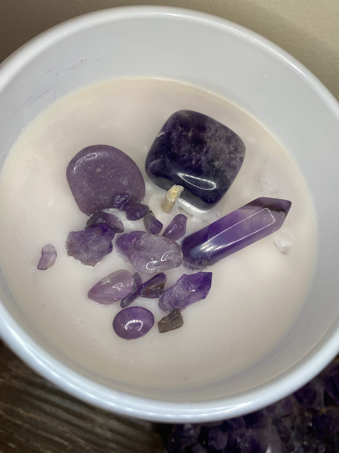 Crystal Infused Soy Candle Large