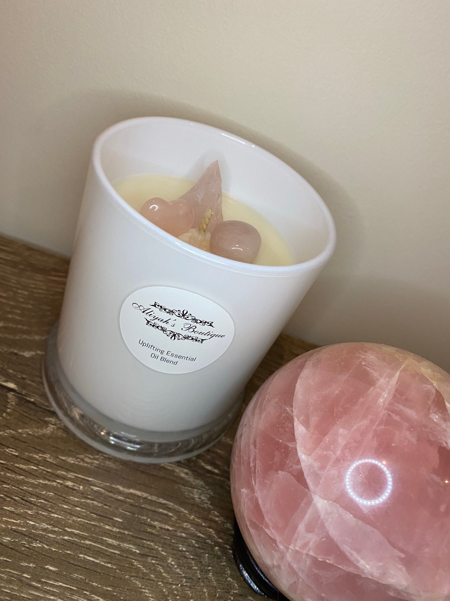 Crystal Infused Soy Candle Large