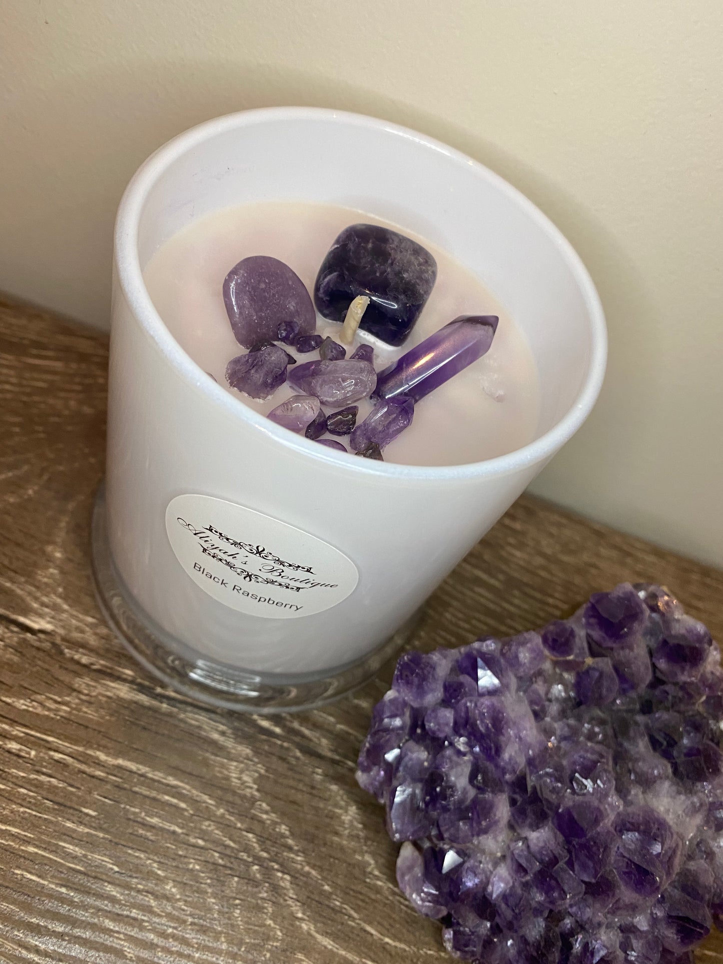 Crystal Infused Soy Candle Large