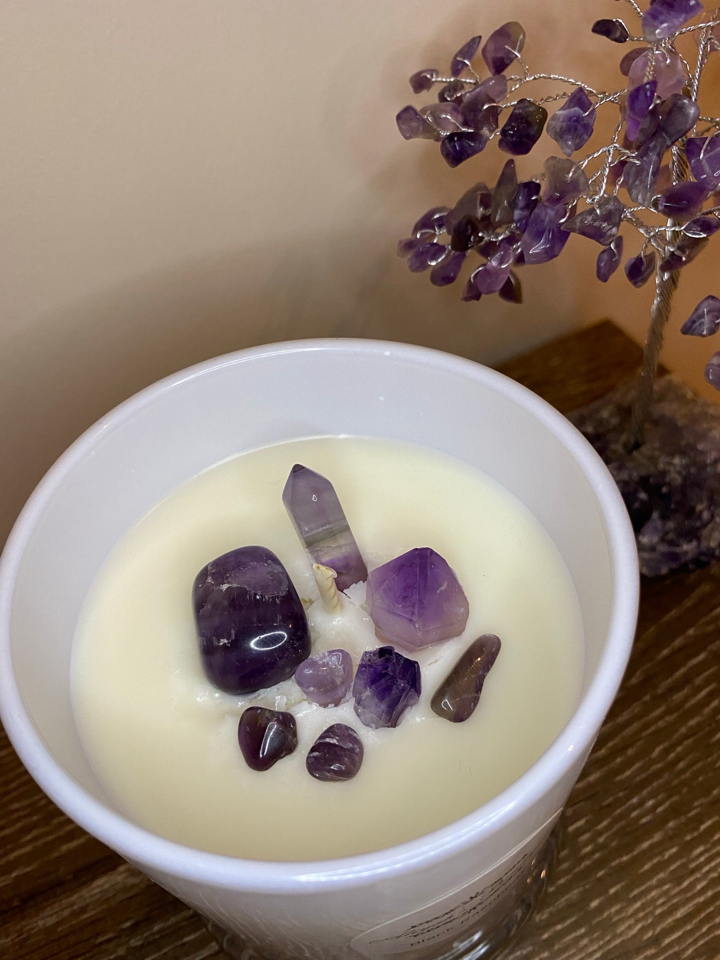 Crystal Infused Soy Candle Large