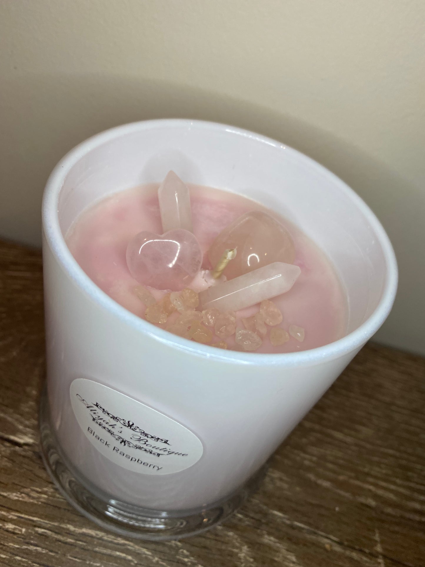 Crystal Infused Soy Candle Large